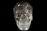 Carved, Smoky Quartz Crystal Skull #118105-1
